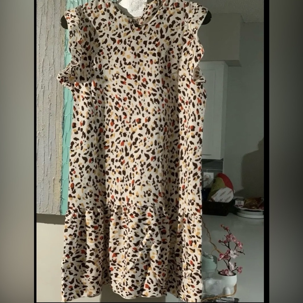 Women's leopard print dress - Picture 3 of 4